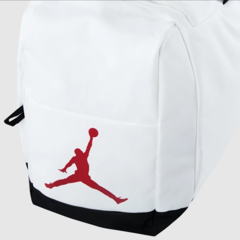 Air Jordan White Duffel Bag, Sz MEDIUM.